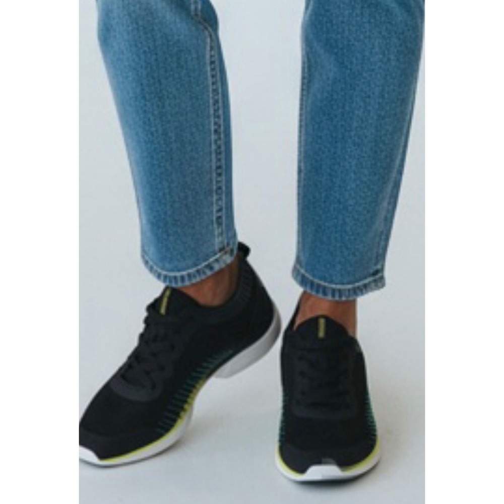 Vionic Embolden Black Knit Orthotic Walking Sneakers Women 8